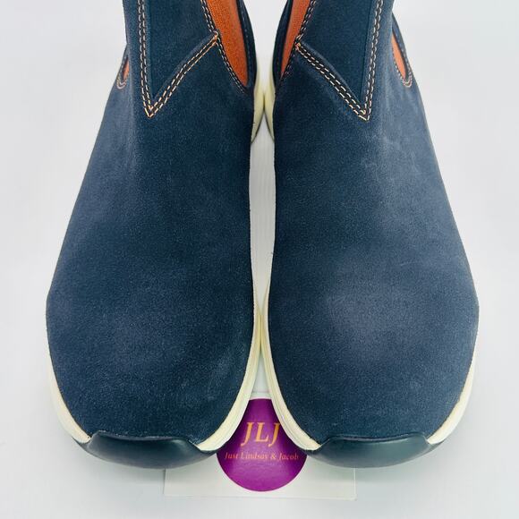 Blundstone Men's 2147 Suede Blue Leather Pull On Chelsea Boots 9 UK/ US 10 - Picture 4 of 12